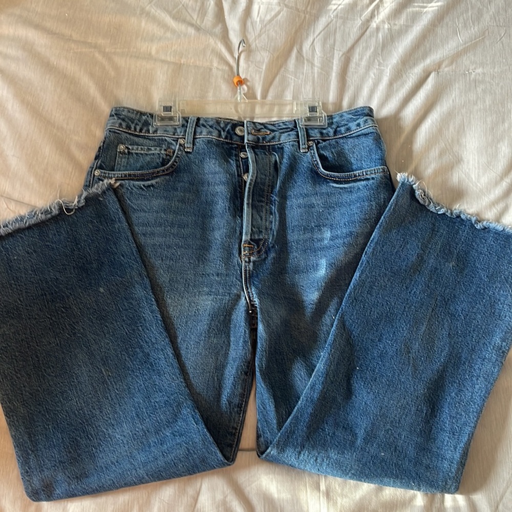 We the free denim wide leg flare jean